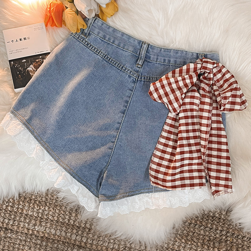 Cute bow jeans PL51344