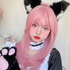 Lolita pink long straight wig PL51679