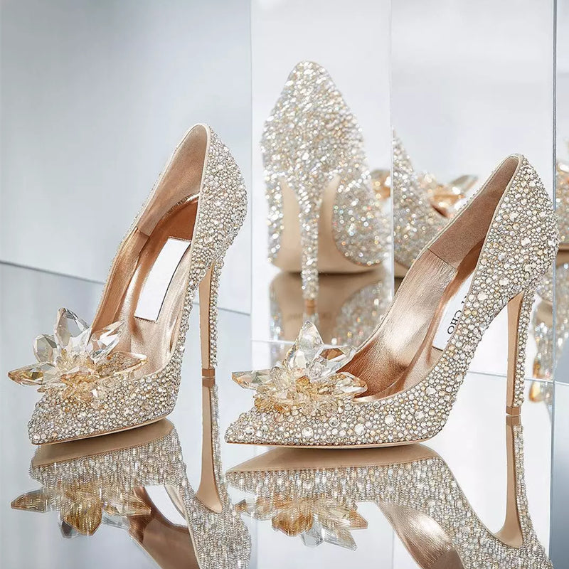 Cinderella crystal high heels PL51862