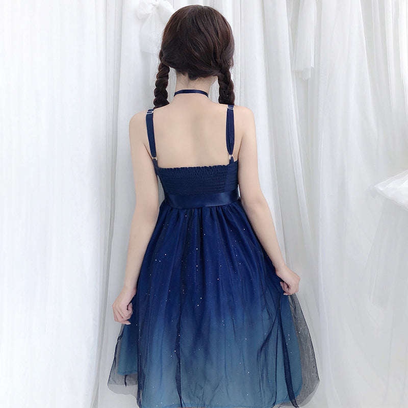 lolita starry sky gradient dress PL50290