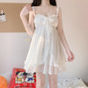 Cute white suspender nightdress PL51903