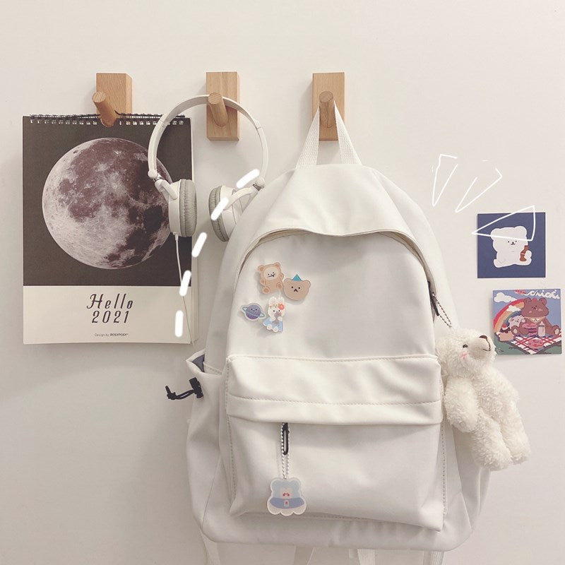 Cute Bear Pendant Backpack PL51469