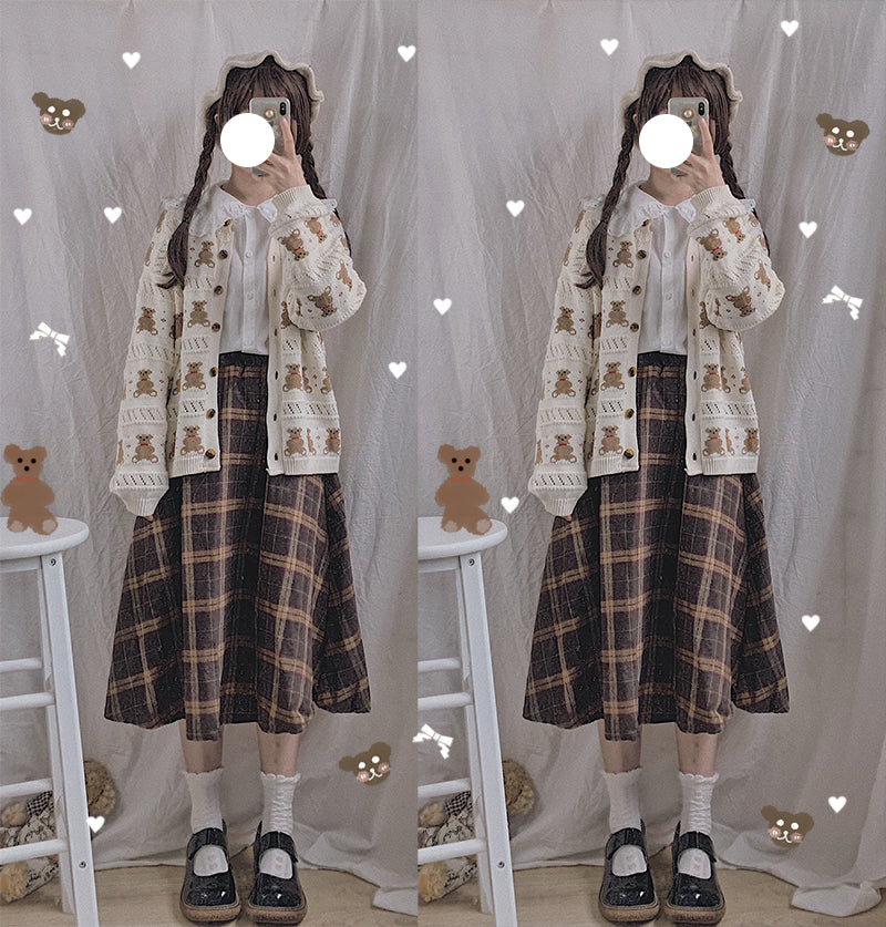 Lolita Plaid Skirt PL21137