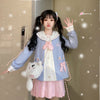 Cute blue uniform set + bag PL51826