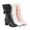 Lolita bow high boots PL21015