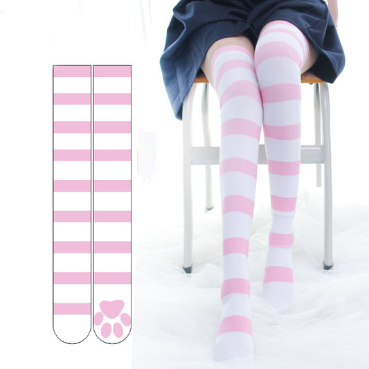 Lolita striped over-the-knee socks PL51361