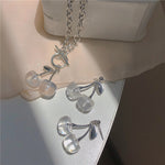 Lolita transparent earrings + necklace PL51940