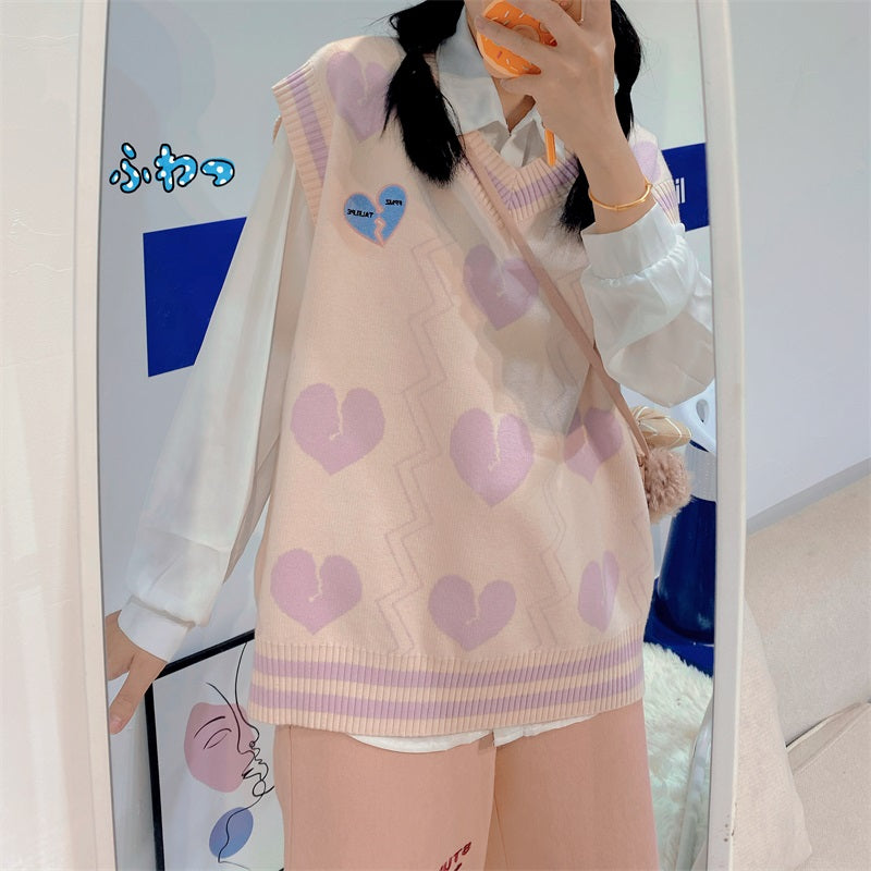 ins pink love vest PL51776