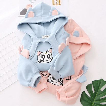 Cute cat embroidery Sweatshirt PL50692