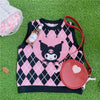 Cute cartoon knitted vest  PL52777