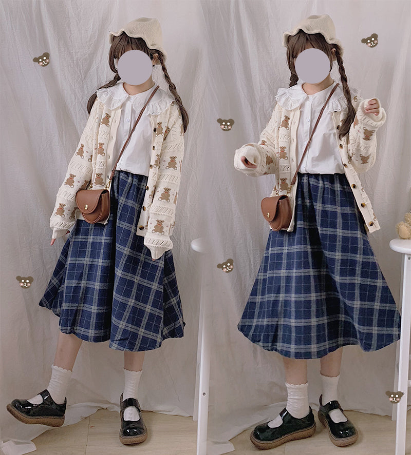 Lolita Plaid Skirt PL21137