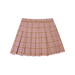 Sweet check pleated skirt PL50218