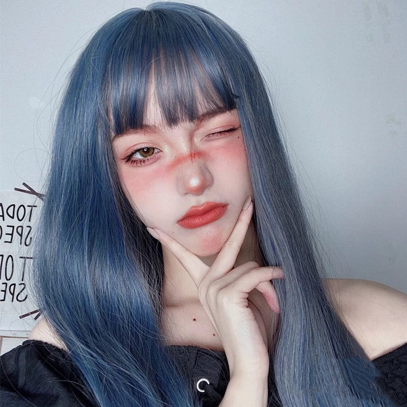 Harajuku blue-gray wig PL51124