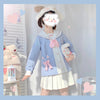 Cute blue uniform set + bag PL51826