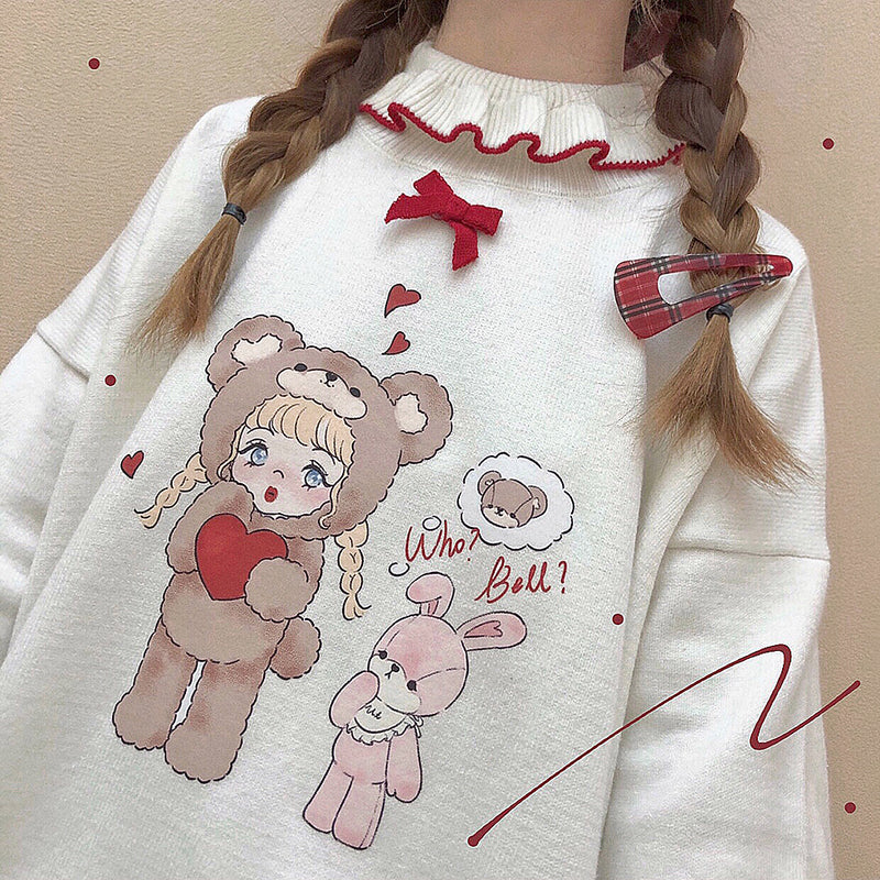 Cute bear top PL50893