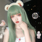 Lolita light green long straight wig PL51735