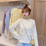 Flower embroidery sweater PL50886