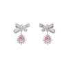 Lovely diamond bow ring + earrings PL51742