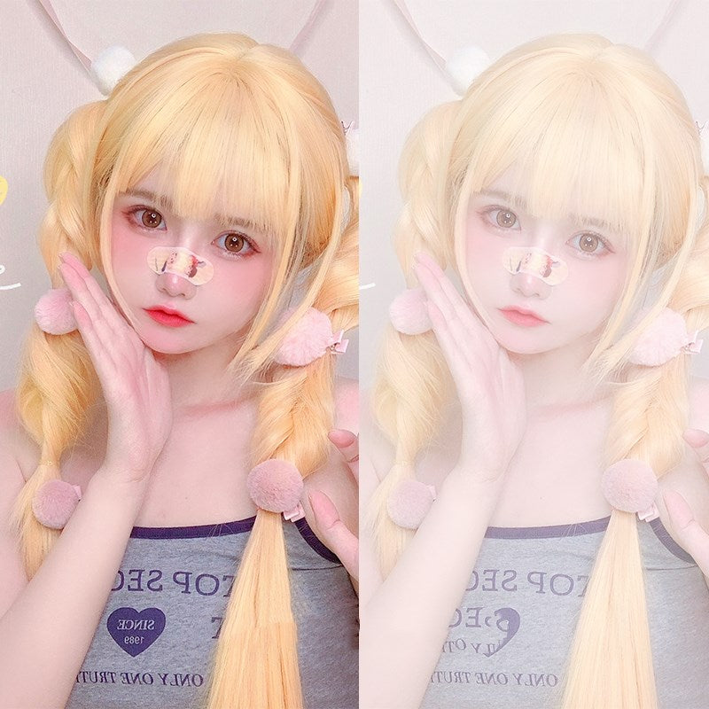 Lolita Golden Long Straight Hair Wig PL51622