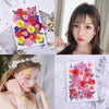 Dried flower stickers face jewelry PL50857