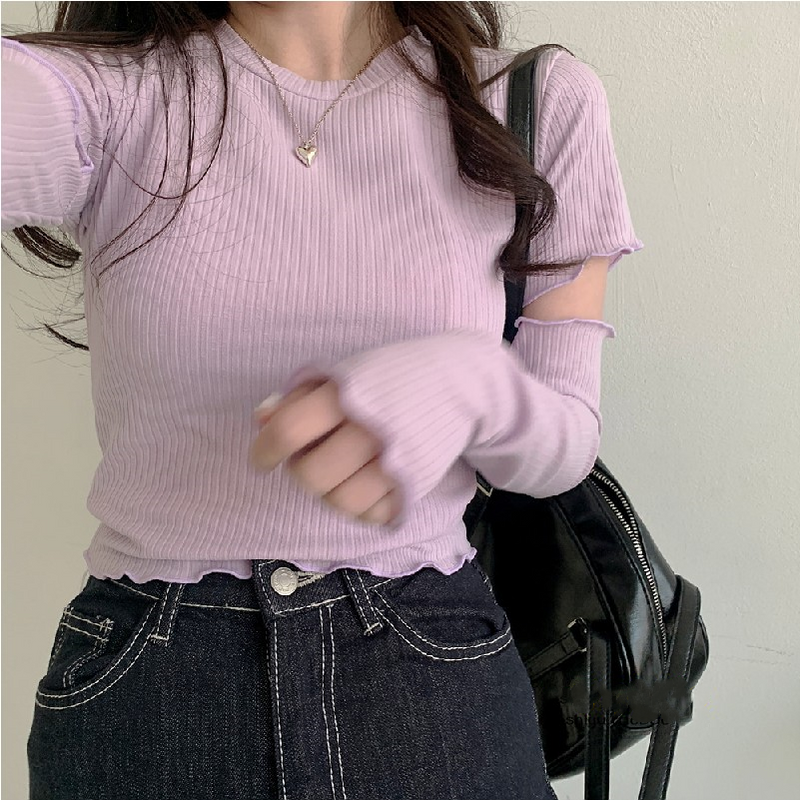 Purple Crew Neck Top  PL52679