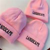 Cute pink letter hat PL50989