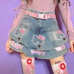 CUTE CARTOON PRINT SKIRT  PL52285