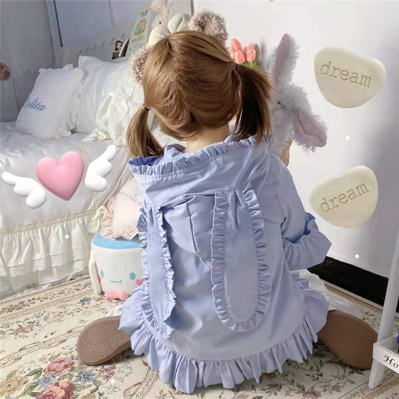 Cute Lolita Bunny Ears Hoodie PL51812