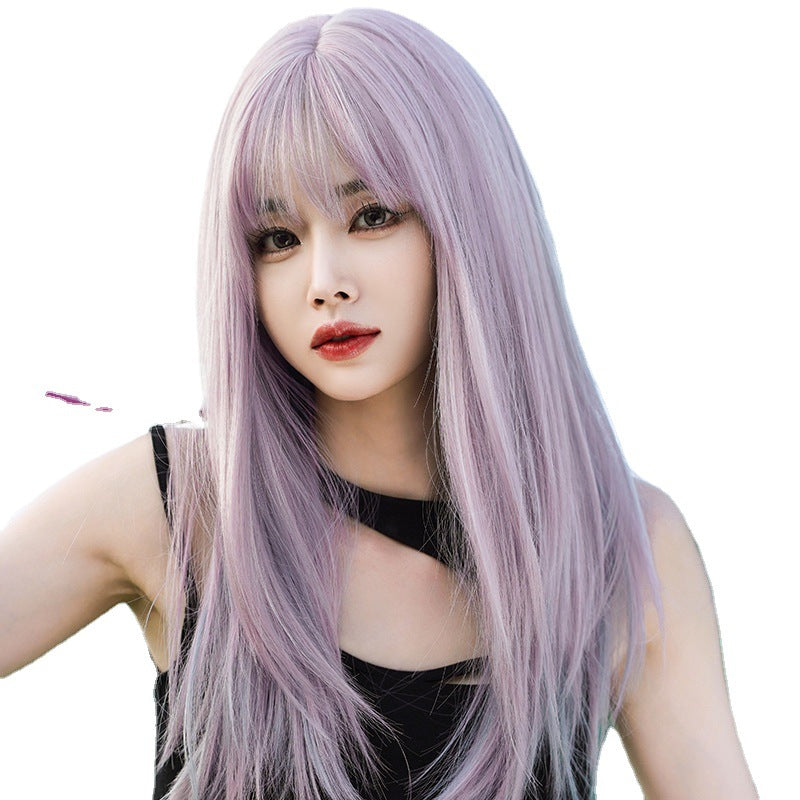 Harajuku Purple Long Straight Wig PL51311