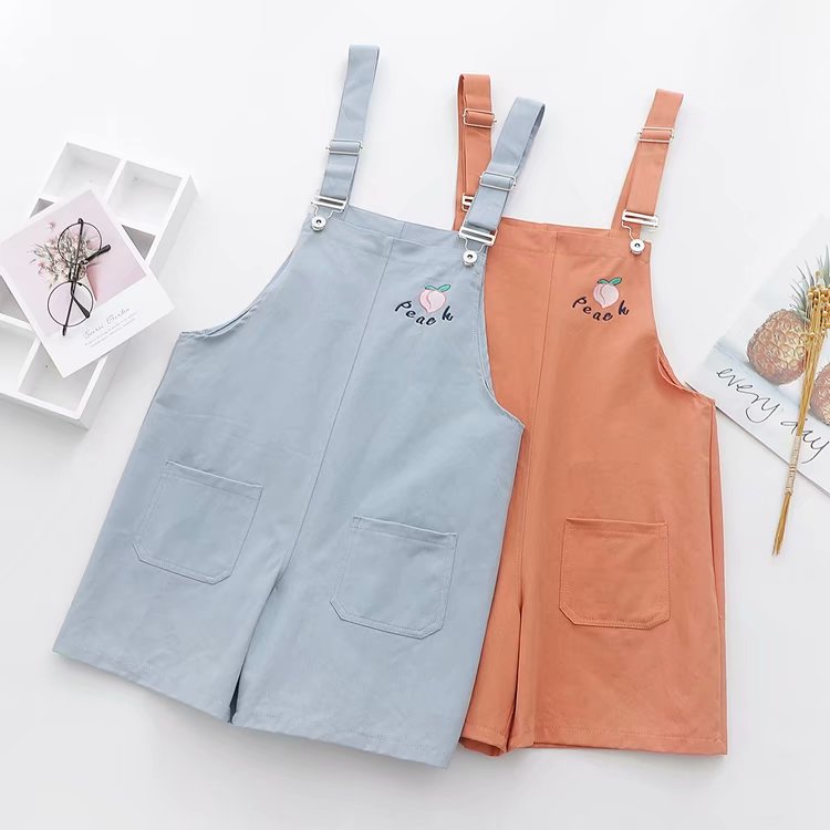 Cute embroidered overalls PL50351