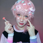 Cute pink short wig PL50811