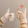 Cute knitted gloves PL51114