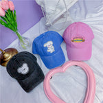 Bear embroidery baseball cap PL21093