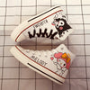 Lovely high-top canvas shoes PL51337