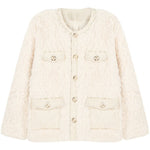 Off-White Plush Coat  PL52652