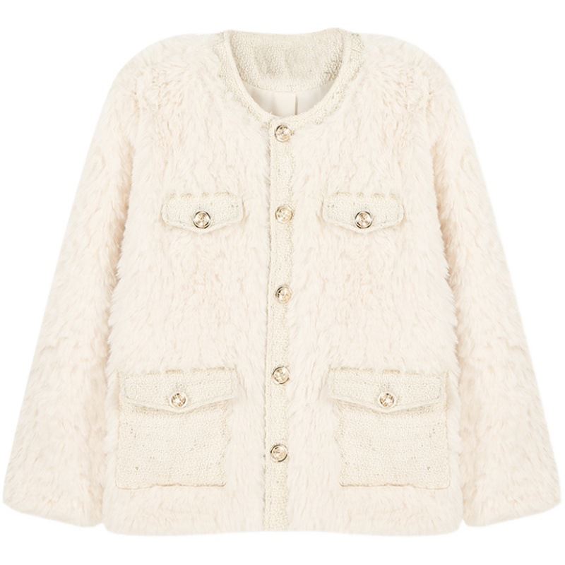 Off-White Plush Coat  PL52652