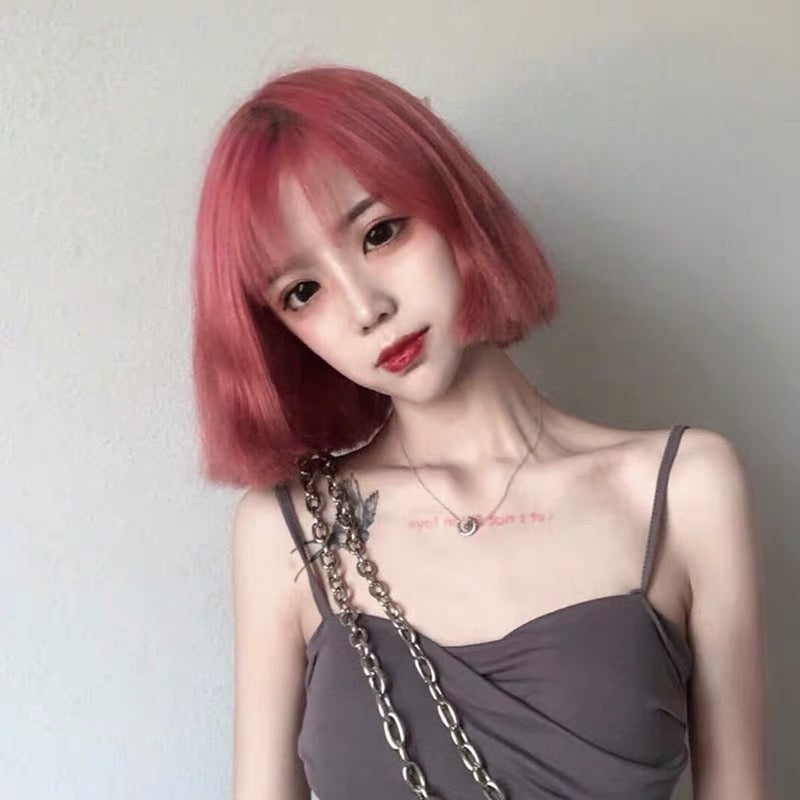 Short Pink Wig PL50154