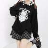 Checkerboard POLO Neck Sweatshirt  PL21146