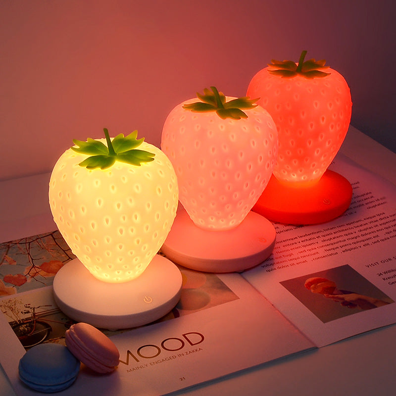 cute strawberry night light PL50680