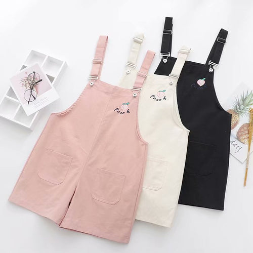 Cute embroidered overalls PL50351