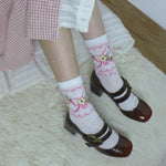 Lolita Print Strawberry Socks PL51450