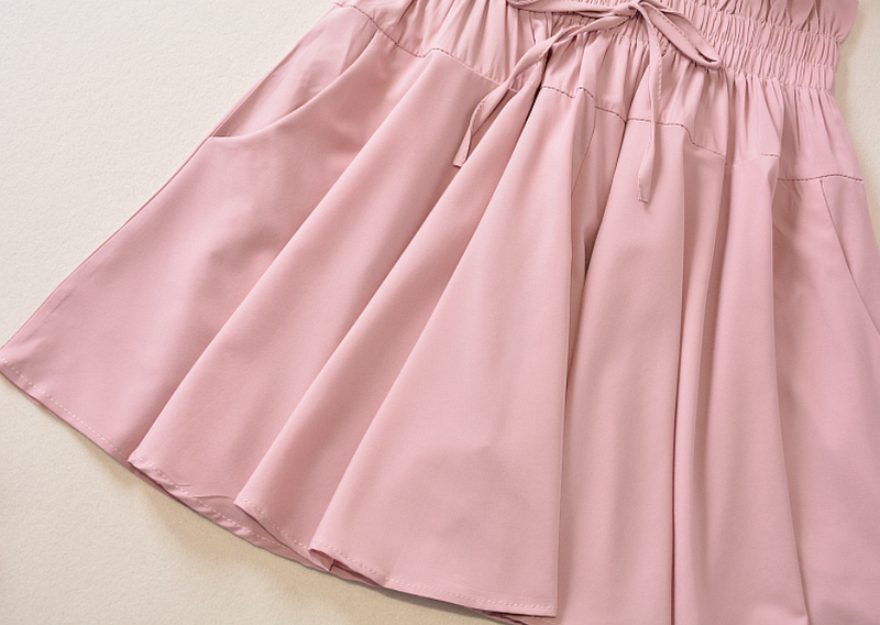 Lolita pleated half-length elastic skirt      PL20142