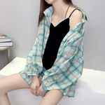 Loose plaid shirt PL20339