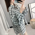 Loose plaid shirt PL20339