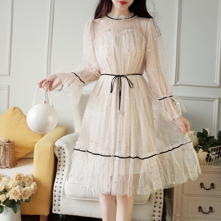 Lolita long sleeve mesh dress PL20348