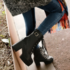 Winter plus velvet thick heel Martin boots PL20434