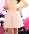 High waist puff skirt PL20525