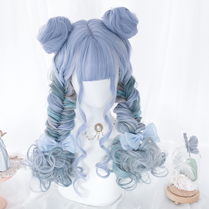 Blueberry mixed color wig PL20711