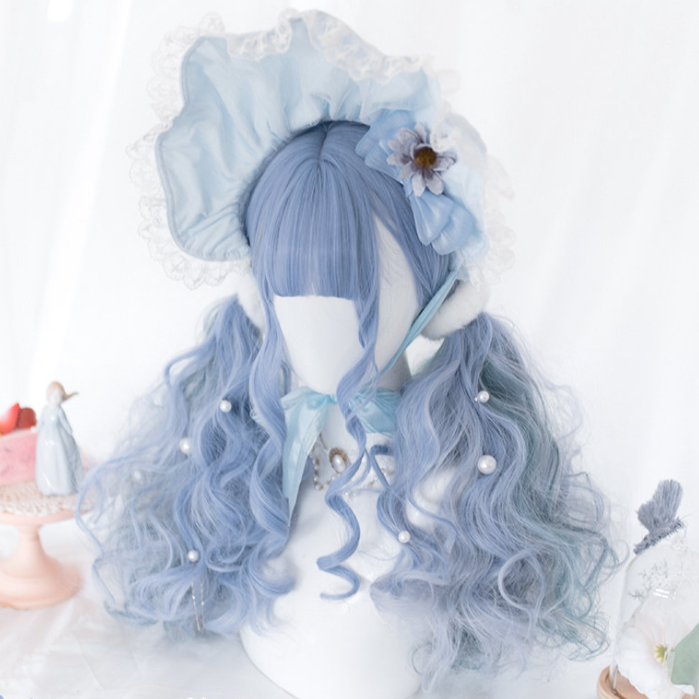 Blueberry mixed color wig PL20711