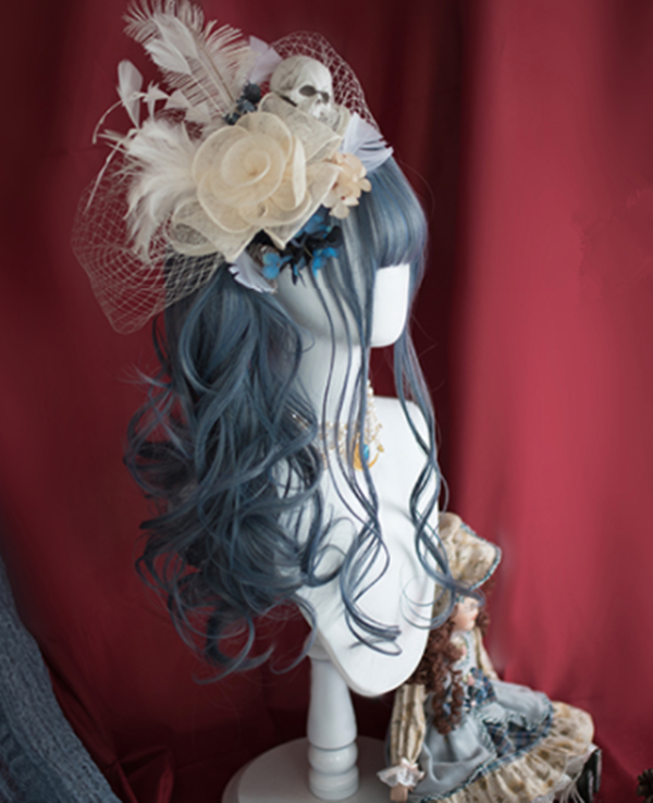 Pastelloves smog blue wig PL20948